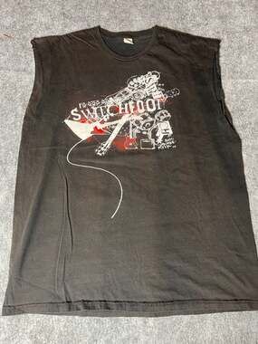 Vintage Switchfoot Band Sleeveless Muscle T-Shirt Size XL
